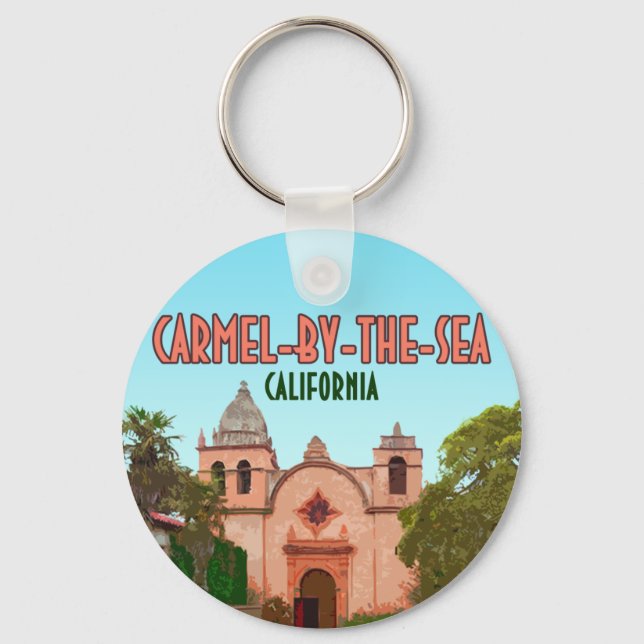 Basilica Carmel-by-the-Sea Mission Schlüsselanhänger (Vorderseite)