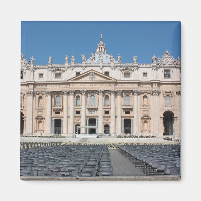 Basilica di San Pietro, Vatikanstadt, Rom, Italien Magnet (Vorne)