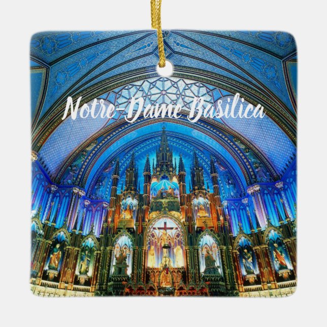 Basilica Notre-Dame Montreal Kanada Keramikornament (Vorderseite)