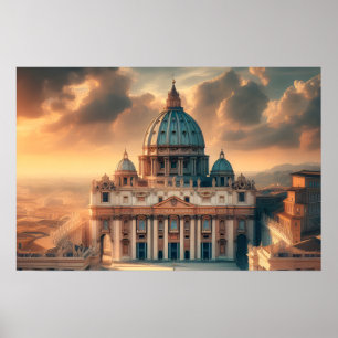 Basilica San Pietro - Italien - Reisen Poster