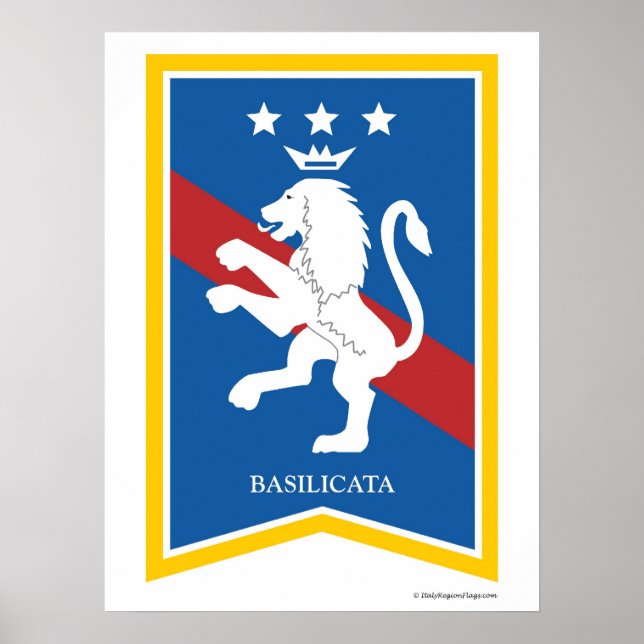 Basilicata italy Region Poster (Vorne)