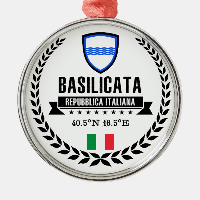 Basilicata Ornament Aus Metall (Vorne)