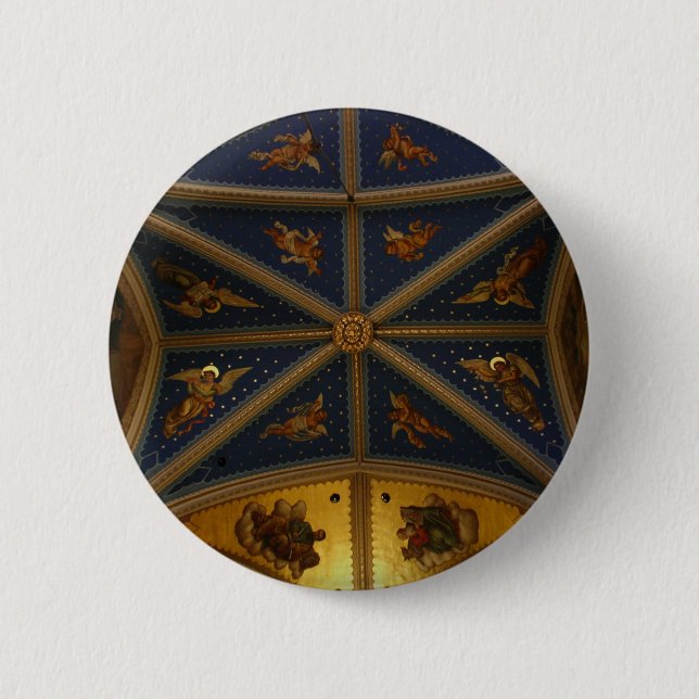 Basilika-Decke - Engel 1 Button (Vorderseite)