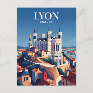 Basilika Notre-Dame de Fourvière Frankreich Postkarte