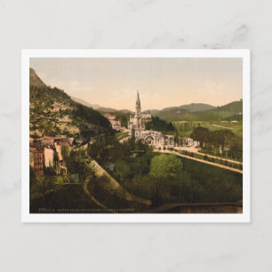 Basilika Notre Dame, Lourdes, Frankreich Postkarte