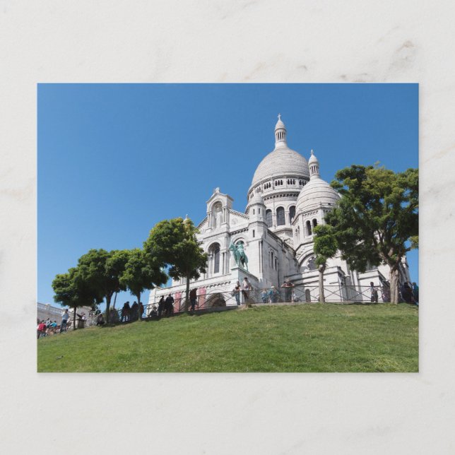 Basilika Sacré-Coeur, Montmartre, Paris Postkarte (Vorderseite)