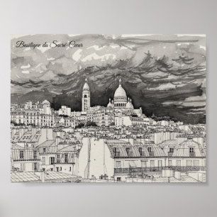 Basilika Sacré-Cœur Poster