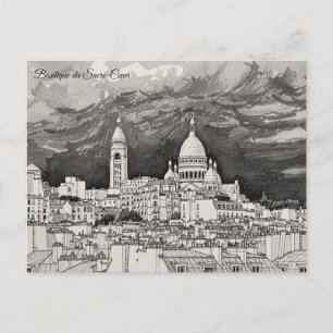 Basilika Sacré-Cœur Postkarte