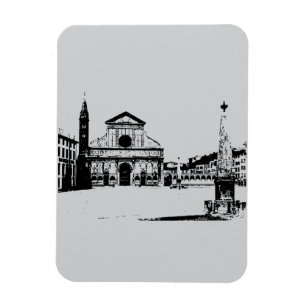 Basilika Santa Maria Novella in Florenz, Italien Magnet