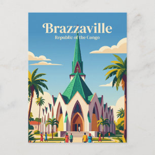 Basilika St. Anne Republik Kongo Postkarte