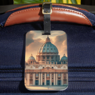 Basilika St. Peter Italien Europa Reise Gepäckanhänger