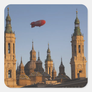 Basilika Unserer Lieben Frau auf dem Pfeiler Quadratischer Aufkleber