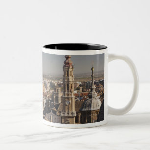 Basilika Unserer Lieben Frau auf dem Pfeiler Zweifarbige Tasse