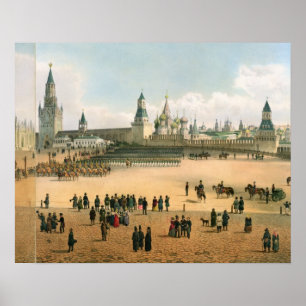 Basilische Kathedrale aus dem Kreml, aus Poster