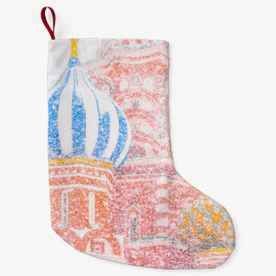 Basilische Kathedrale im Schneesturm Kleiner Weihnachtsstrumpf