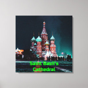 Basilische Kathedrale, Moskau, Russland Leinwanddruck