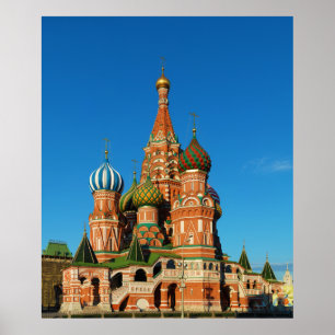 Basilische Kathedrale Moskau Russland Poster