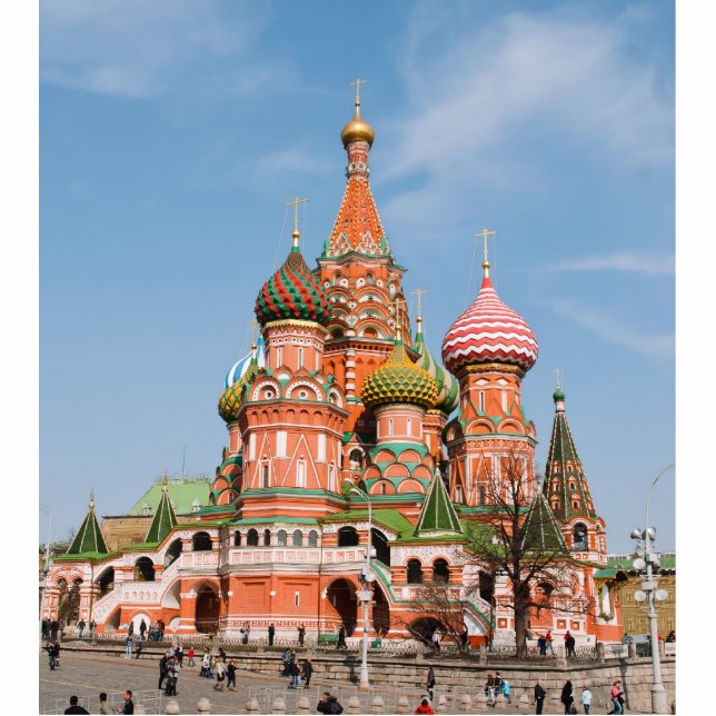 Basilische Kirche in Moskau Freistehende Fotoskulptur (Vorne)