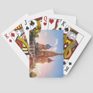 Basilischen Dom, Moskau, Russland Spielkarten