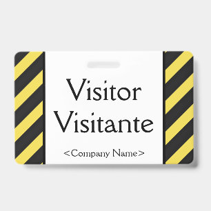 Basis "Besucher" "Visitante" Abzeichen Ausweis