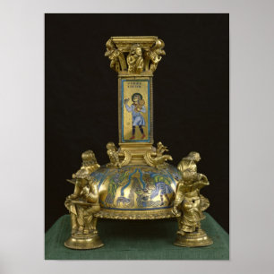 Basis des Kreuzes St. Bertin Poster