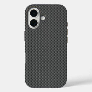 Basis für schwarze Kohlenstofffasern iPhone 16 Hülle