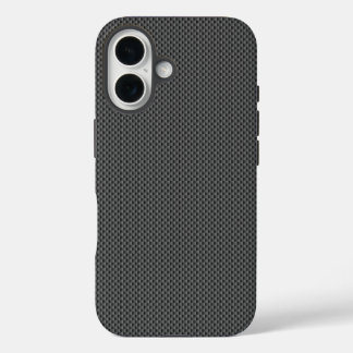 Basis für schwarze Kohlenstofffasern iPhone 16 Hülle