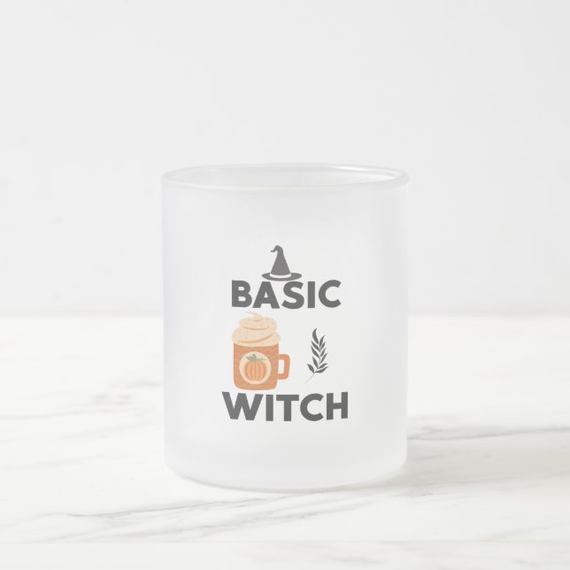 Basische Hexen-Kaffeetasse Mattglastasse (Mittel)