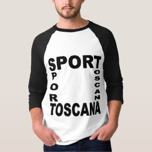 Basisches Raglan-Schwarz-Shirt SPORT TOSCANA T-Shirt