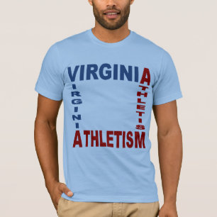 Basisches T-Shirt BIO BLUE VIRGINIA ATHLETISM