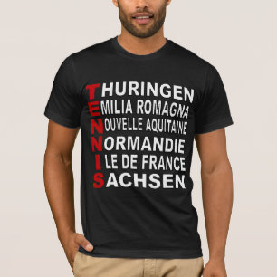 Basisches T-Shirt BIO Noir TENNIS