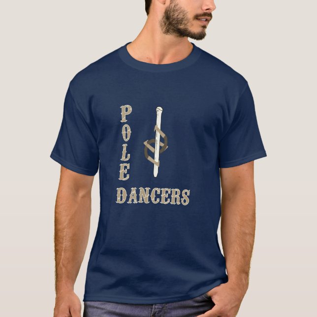 BASISCHWARZES POLE DANCERS T-Shirt (Vorderseite)