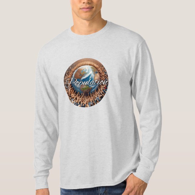 Basishandshirt mit langen Ärmeln T-Shirt (Vorderseite)