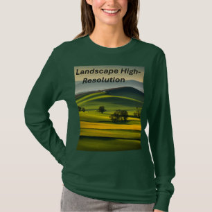 Basishemd mit langen Ärmeln – Hochauflösendes Mini T-Shirt