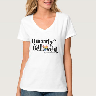 Basist-Shirt mit V-Ausschnitt für Damen T-Shirt