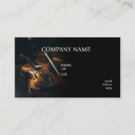 BASISVORLAGE GESCHÄFTSKARTENMUSIK, VIOLIN VISITENKARTE
