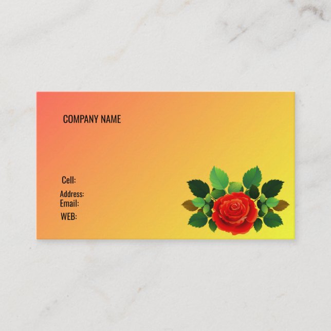 BASISVORLAGENKARTE VISITENKARTE (Vorderseite)