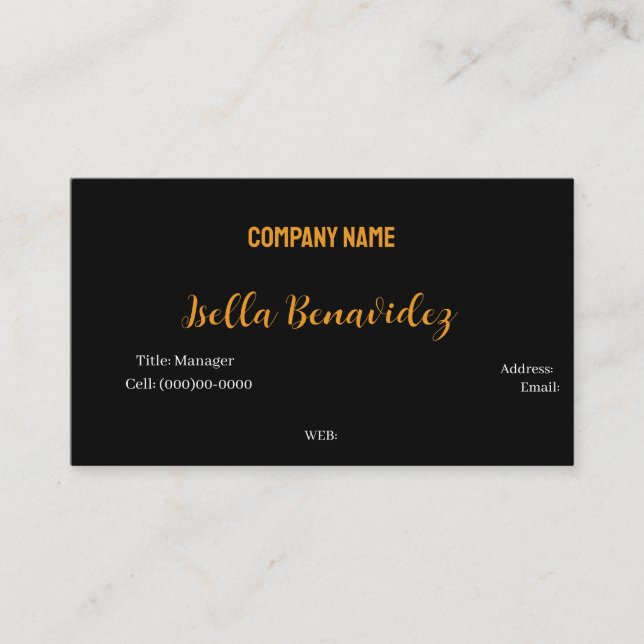 BASISVORLAGENKARTE VISITENKARTE (Vorderseite)