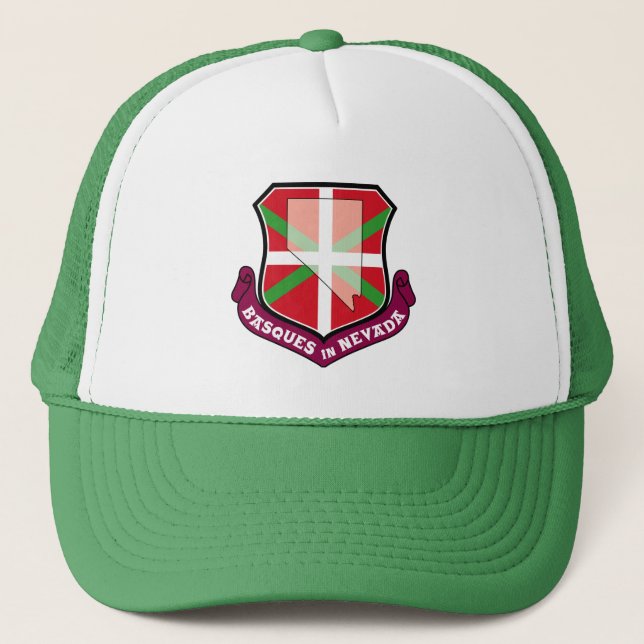 Basken in Nevada, Ikurriña heraldisches Wappen: Truckerkappe (Vorderseite)