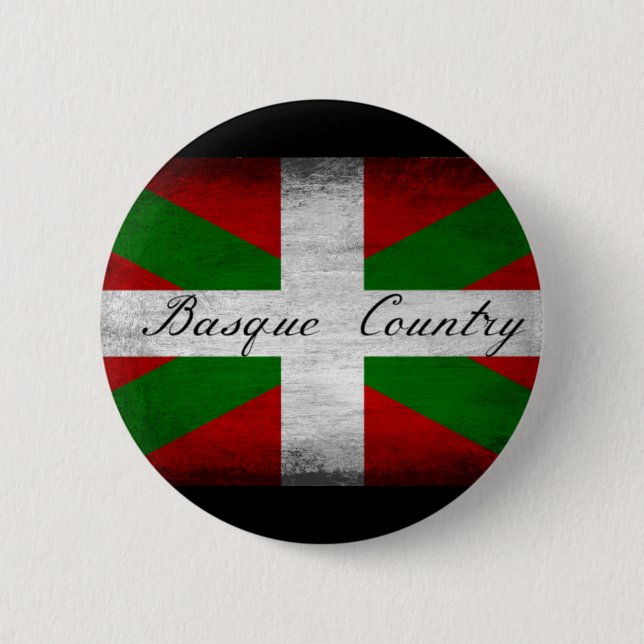 Baskenland: Not leidende Flagge Button (Vorderseite)