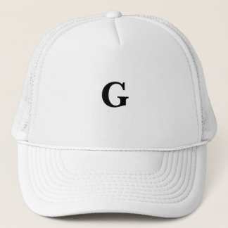 Baskerville Schriftart Monogram G Custom Symbol Wh Truckerkappe