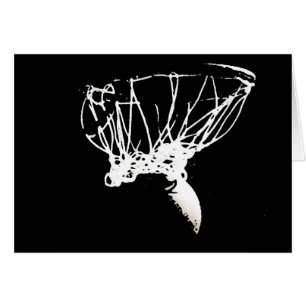 Basket-ball Black White Pop Art