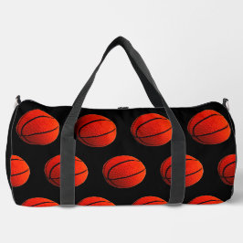 Basket-ball Bouchon orange noir imprimé coupé sac 