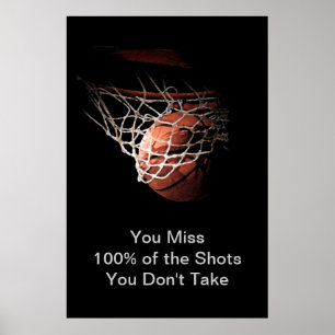 Basket-ball dans l'ombre Poster Imprimer