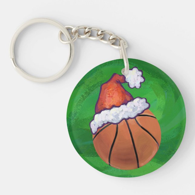 Basket-ball de Santa Hat sur Green (Devant)