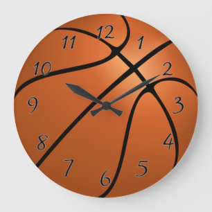 Basket Ball Große Wanduhr