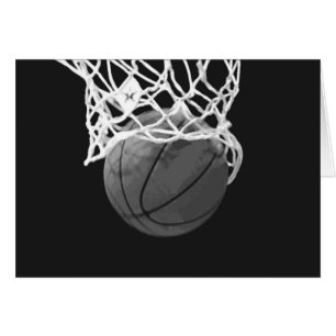 Basket-ball noir et blanc