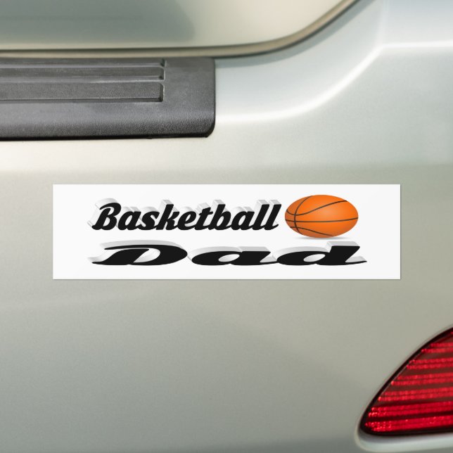 Basket-ball papa Bumper Sticker (En voiture)