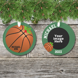 Basket-ball photo personnalisée Noël