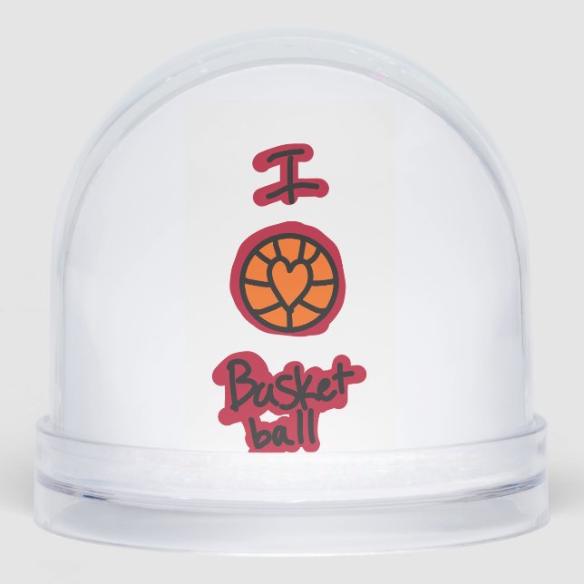 basket ball snow globe schneekugeln (Vorderseite)